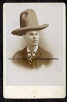 Big Hat Guy PRINT from Colin Batty's original Cabinet Card Collection.