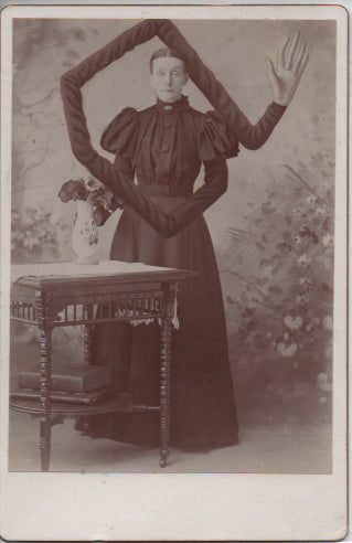 Original vintage cabinet cards modified by Colin Batty.