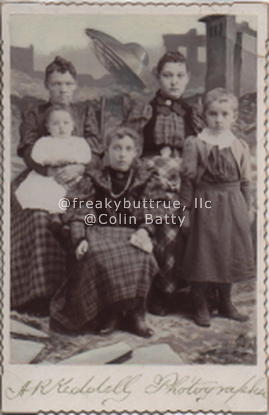 Original Cabinet Card - CC118 Crashed UFO