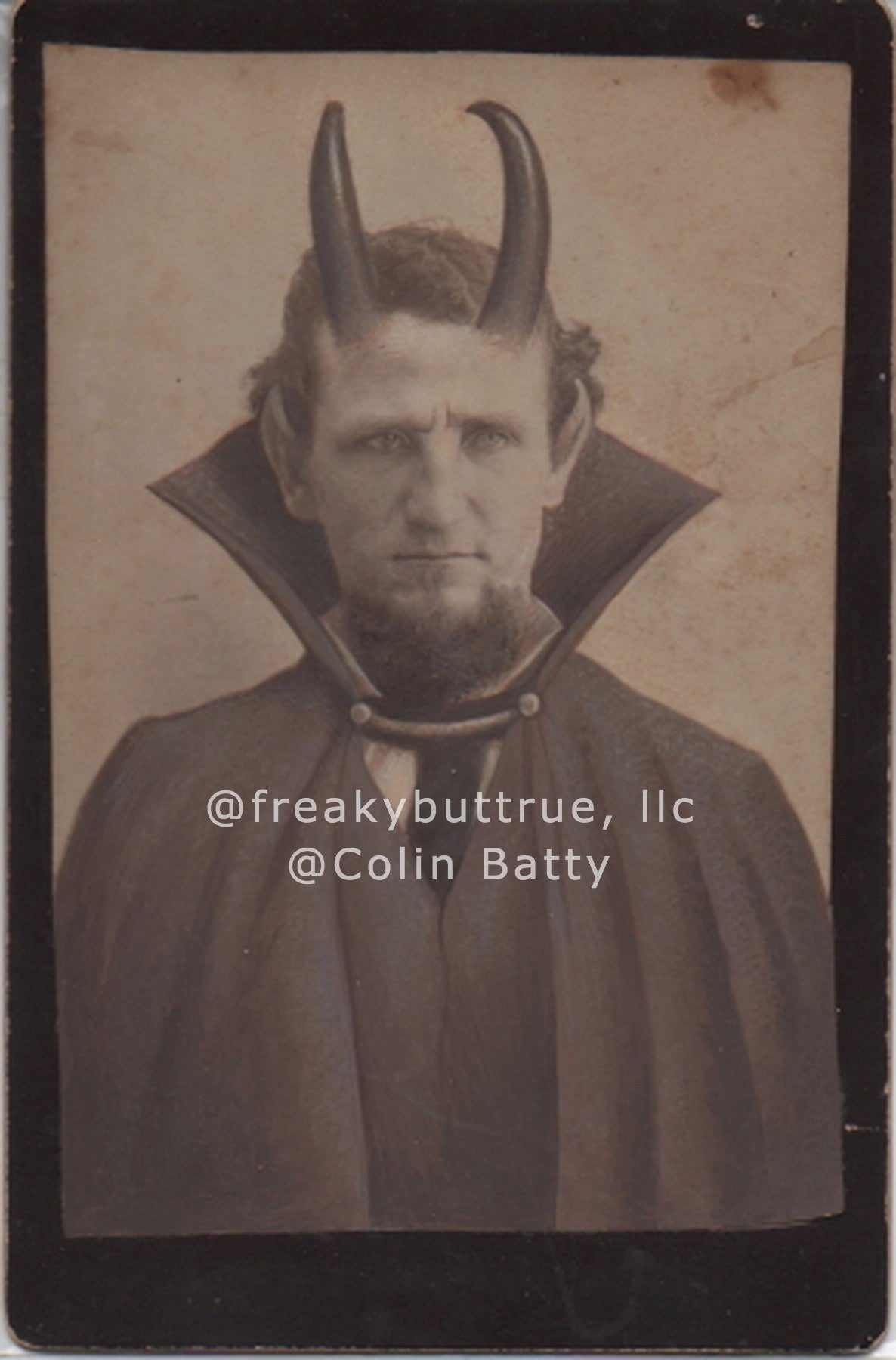 Original Cabinet Card - CC167 Devil Satan
