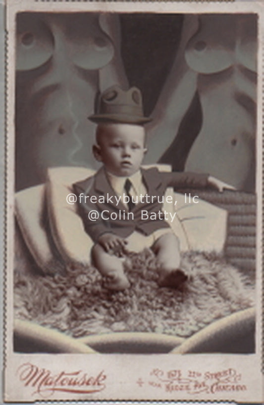 Original Cabinet Card - CC112 Gangster Baby