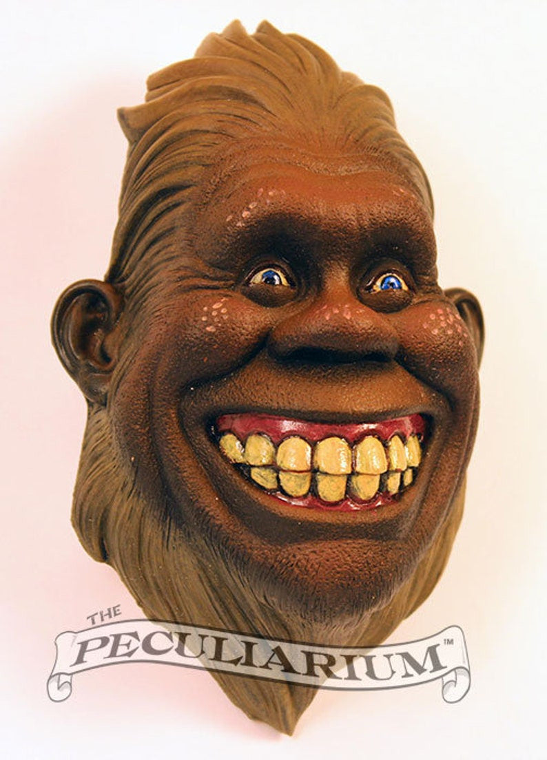 Grinning Bigfoot Wall Bust by Colin Batty