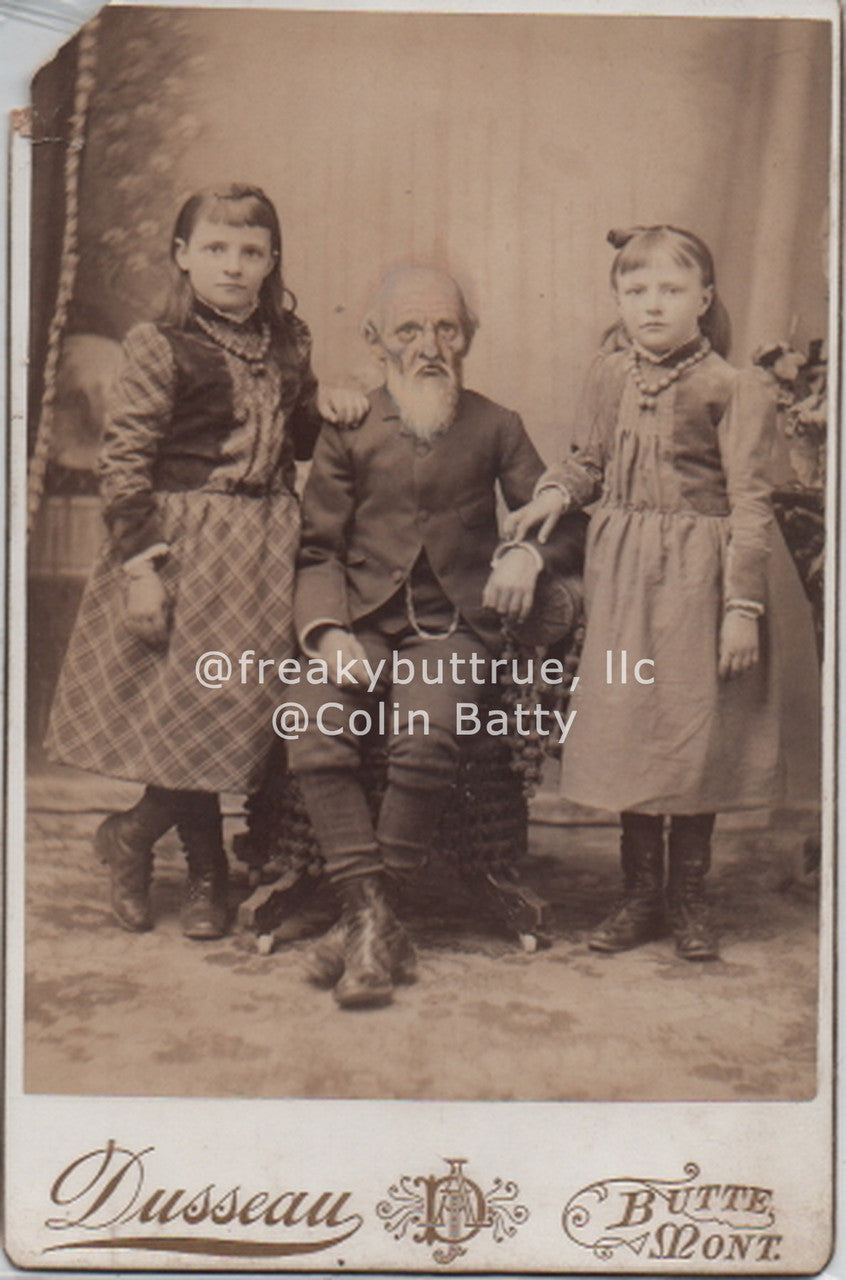 Man and Two Girls Print by Colin Batty