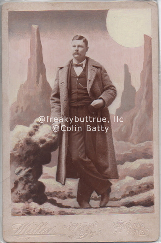 Original Cabinet Card - CC089 Man on Moon
