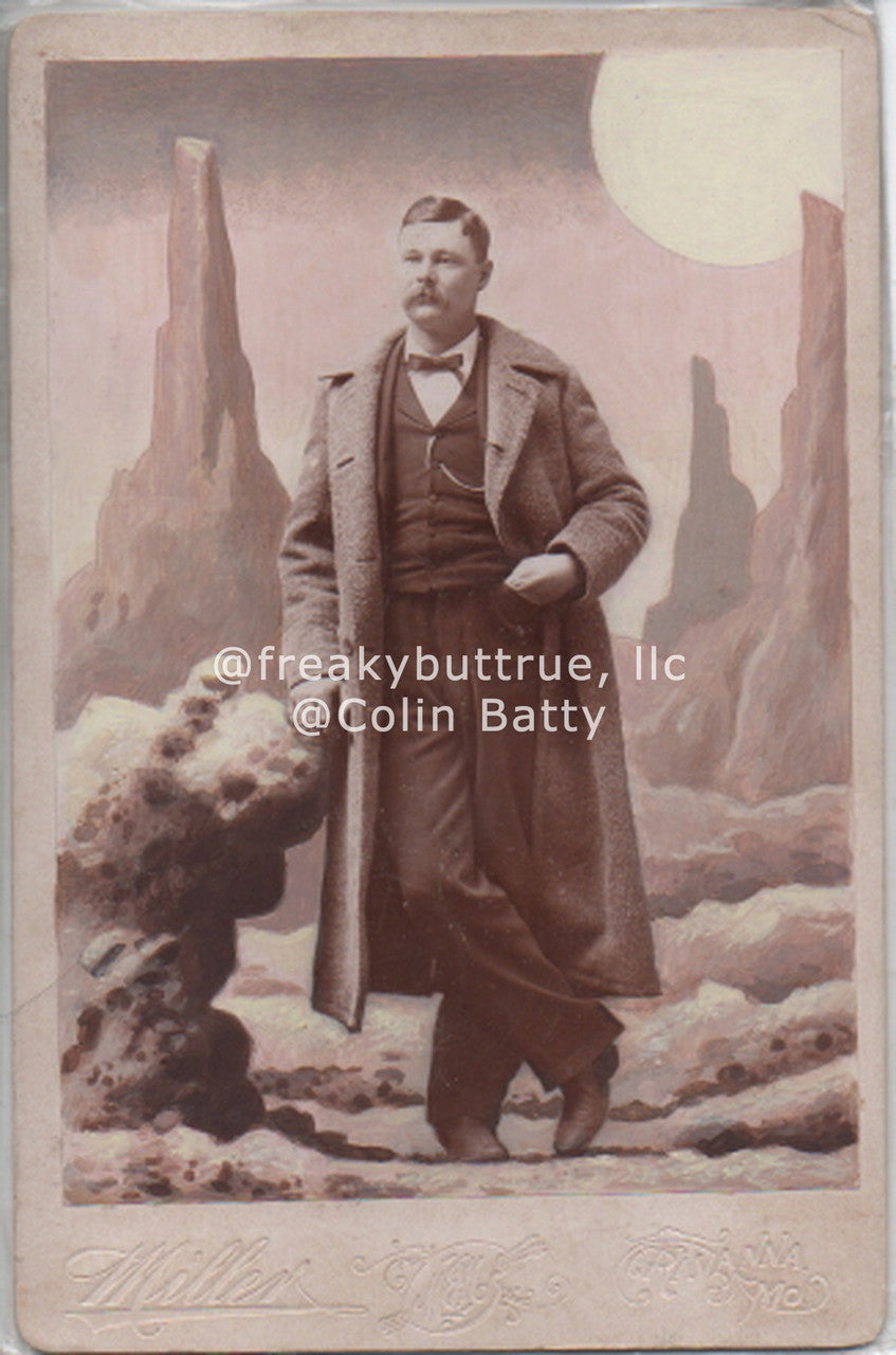 Man on Moon Print by Colin Batty