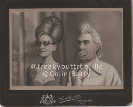 Original Cabinet Card - CC087 Rockabilly Couple