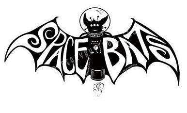 Space Bats Glow in the Dark Sticker