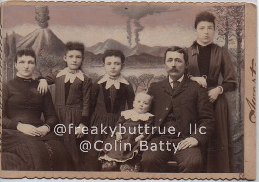 Original Cabinet Card - CC189 Volcano Family