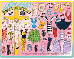 Jesus Dress Up Fridge Magnets - Lady Gaga Edition