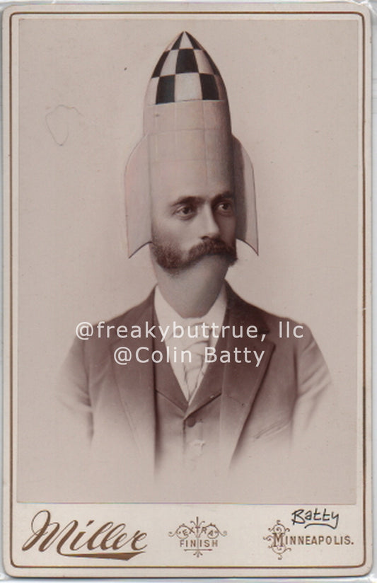 Original Cabinet Card - Rocket Man