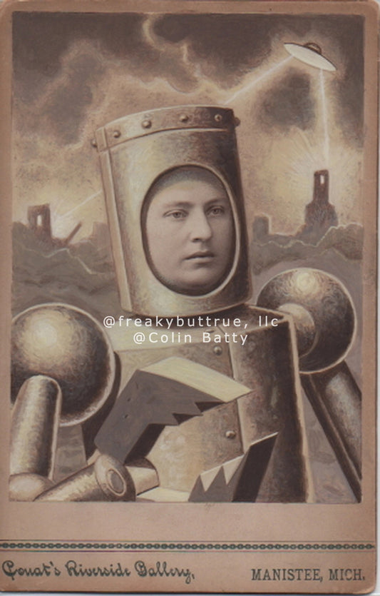 Armored Robot Woman Print by Colin Batty