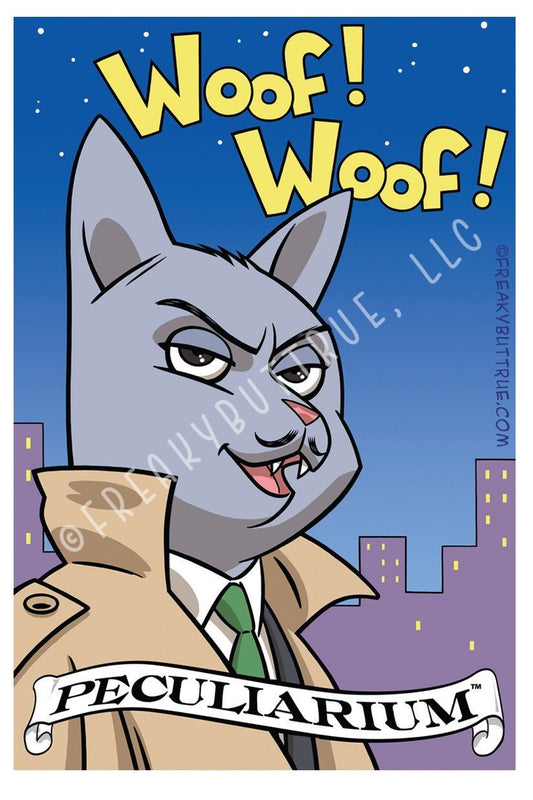 Barking Cat Sticker