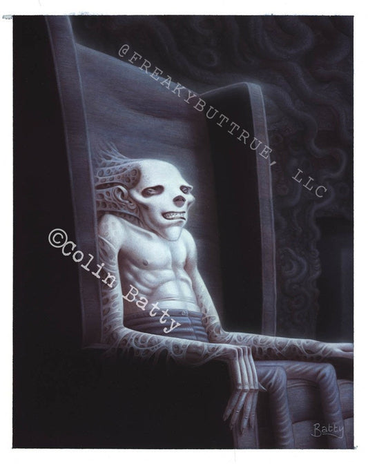 Colin Batty has contributed to Freakybuttrue and the Peculiarium for many years and graces this site with his amazing work.