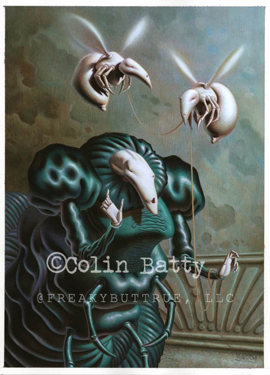 Colin Batty has contributed to Freakybuttrue and the Peculiarium for many years and graces this site with his amazing work.