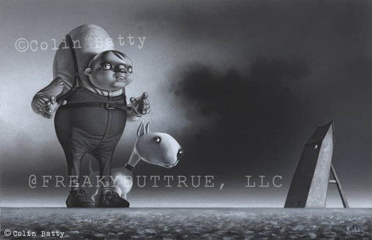 Colin Batty has contributed to Freakybuttrue and the Peculiarium for many years and graces this site with his amazing work.