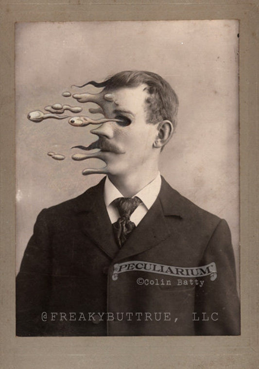 Colin has contributed to Freakybuttrue and the Peculiarium for many years and graces this site with his amazing work.