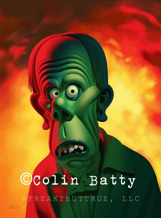 Colin Batty has contributed to Freakybuttrue and the Peculiarium for many years and graces this site with his amazing work.