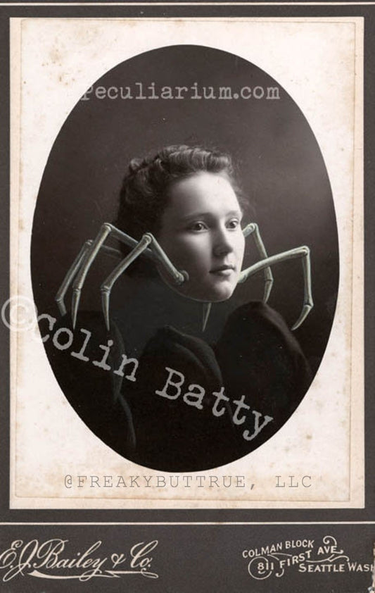 Colin Batty has contributed to Freakybuttrue and the Peculiarium for many years and graces this site with his amazing work.
