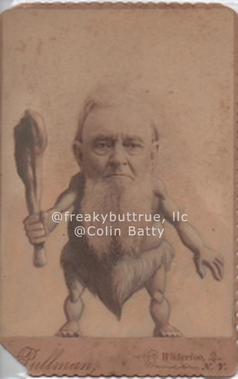 Caveman with Beard Print by Colin Batty