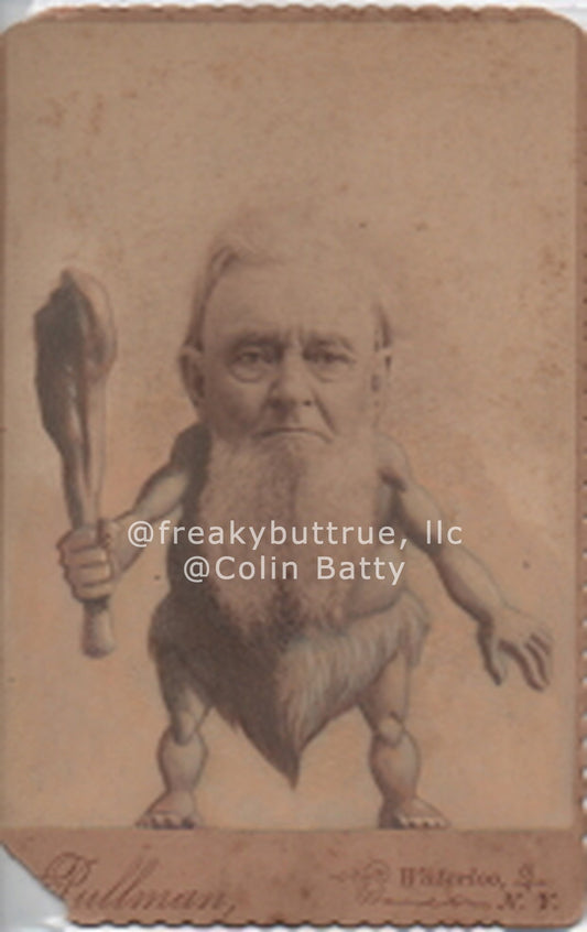 Caveman with Beard Print by Colin Batty