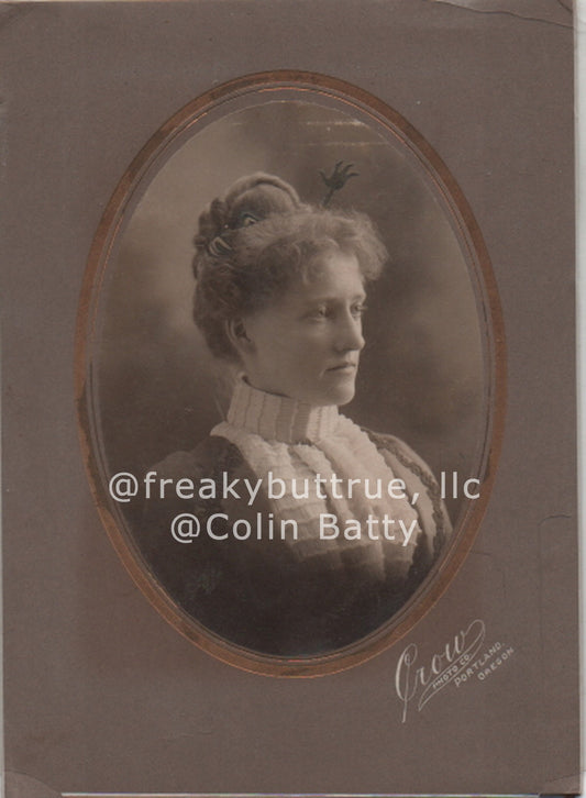 Original Cabinet Card - CC045 Creature in Hair
