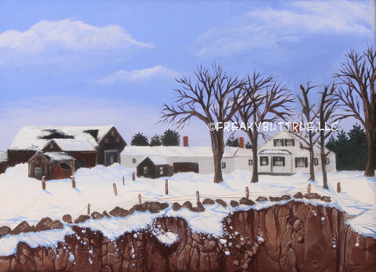 Crumbling Snowy Cliff (2018) NERC Print by Mike Wellins