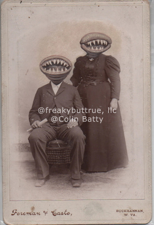Fanged Plant Couple Print by Colin Batty