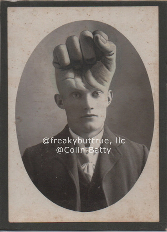 Fist Head Print by Colin Batty