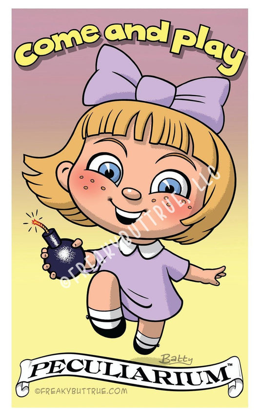 Girl with Bomb Sticker