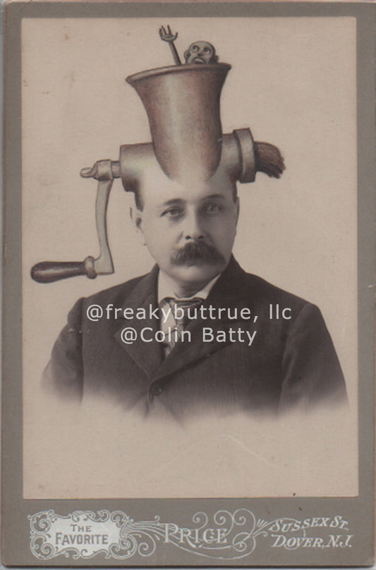 Head Grinder Print by Colin Batty