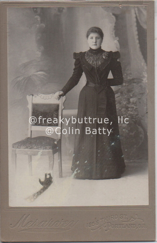 Lady with Burning Arm Print by Colin Batty
