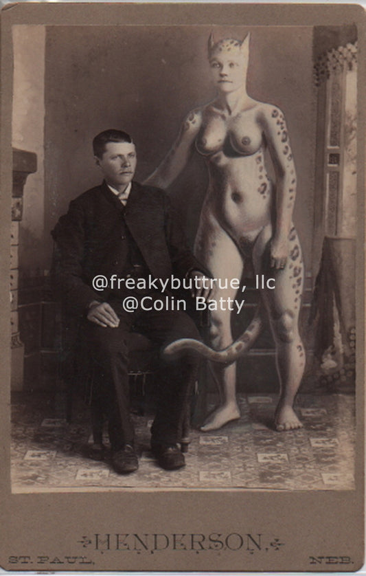 Leopard Woman Print by Colin Batty