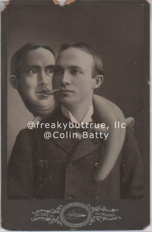 Original Cabinet Card - CC044 Lizard Twin
