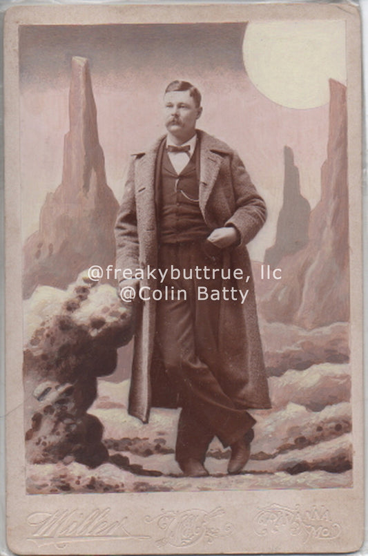Man on Moon Print by Colin Batty