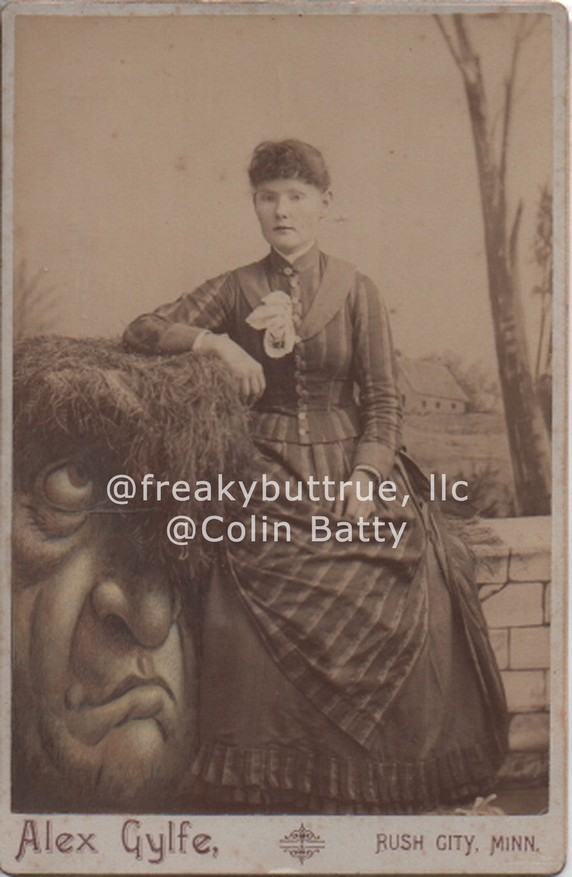 Ogre Face Table Print by Colin Batty