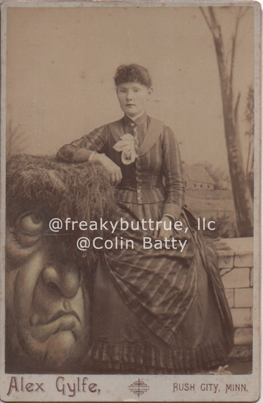 Ogre Face Table Print by Colin Batty