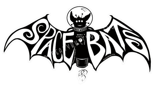 Space Bats Glow in the Dark Sticker