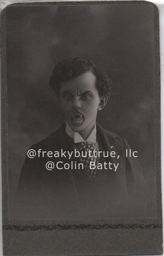 Vampire Man Print by Colin Batty