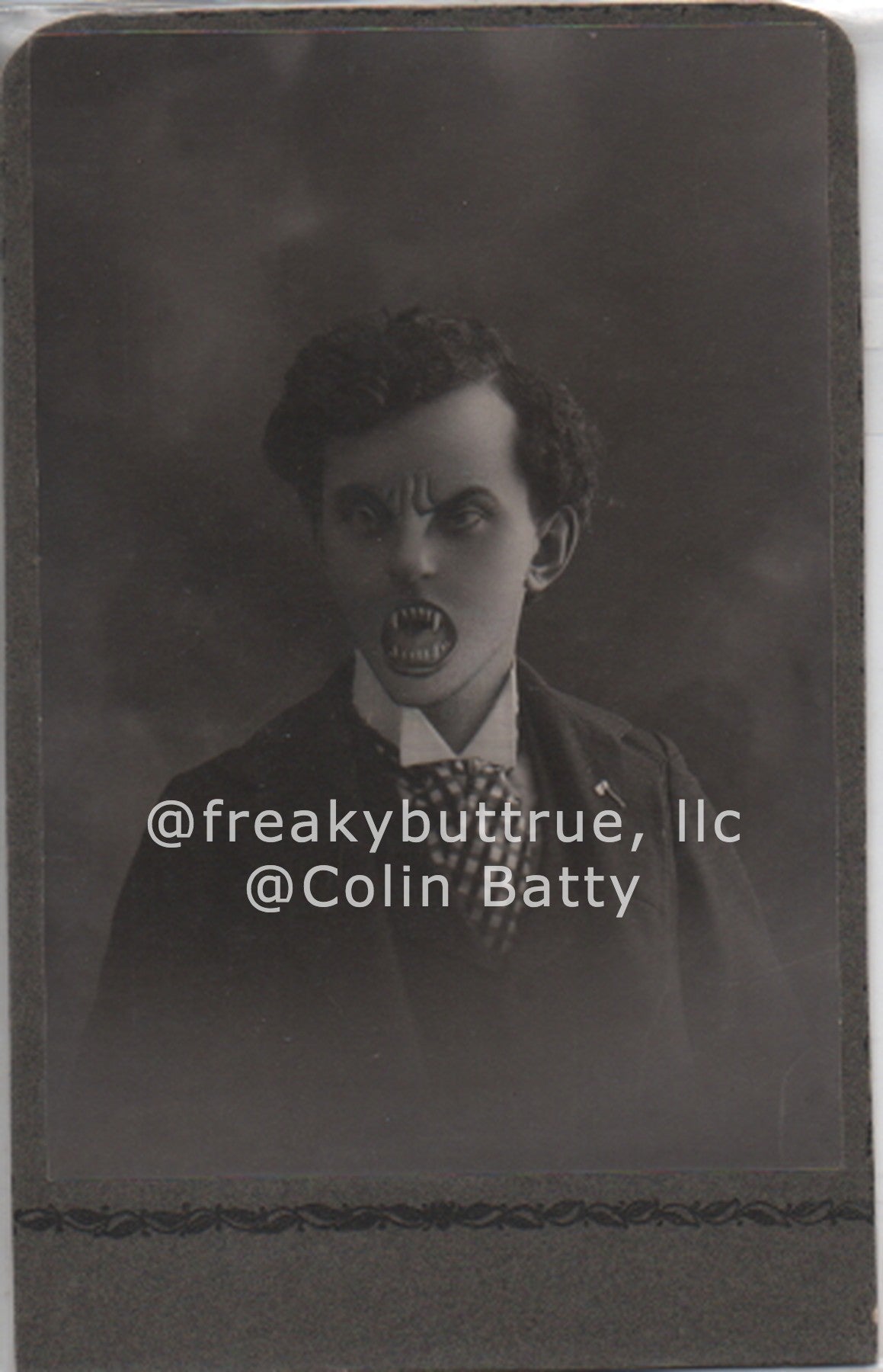 Original Cabinet Card - CC146 Vampire Man