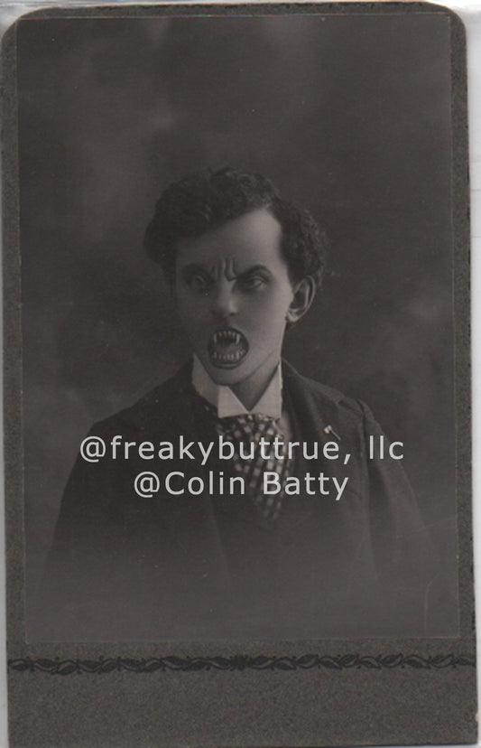 Original Cabinet Card - CC146 Vampire Man