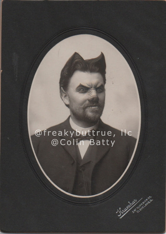 Original Cabinet Card - CC054 Wolf Man