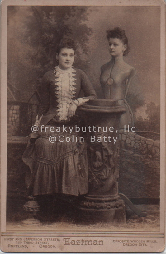 Woman and Dress Form Print by Colin Batty