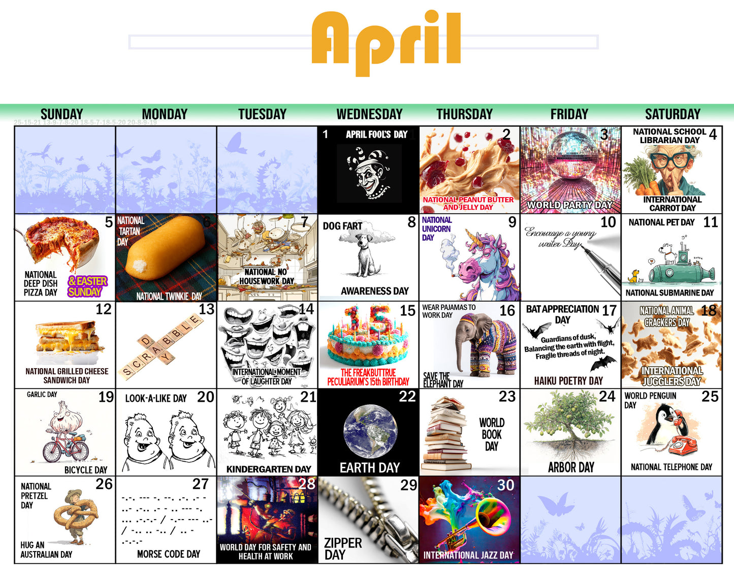 The Freakybuttrue 2026 Dumpster Fire Calendar - Free Shipping!