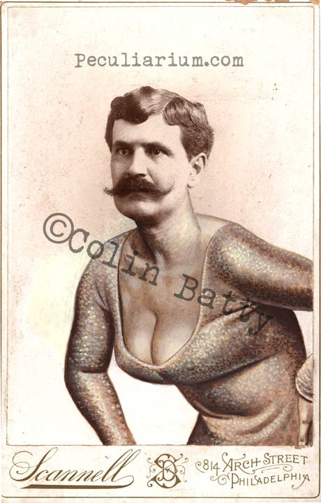 Original vintage cabinet cards modified by Colin Batty.