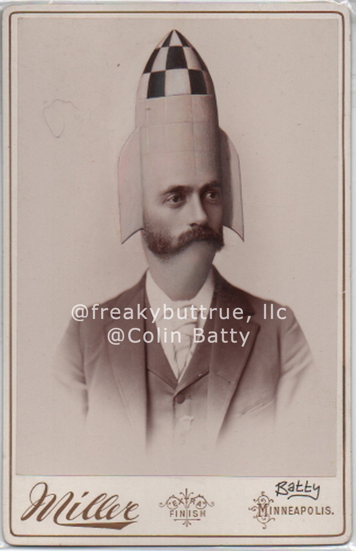 Original Cabinet Card - Rocket Man